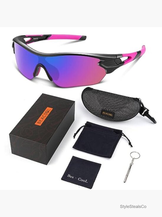 Polarized Sports Sunglasses UV400 Lightweight TR90 TAC Lens Unisex
